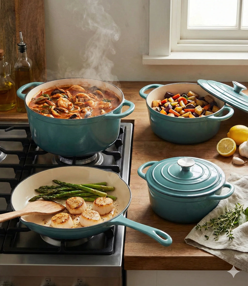 Juego de Ollas Set Hierro Antibes