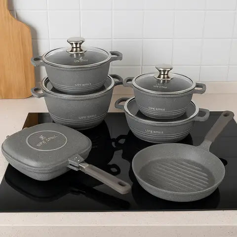 Set Ollas Cerámica 19 Piezas