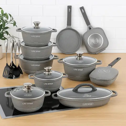 Set Ollas Cerámica 19 Piezas