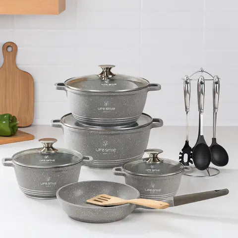 Set Ollas Cerámica 19 Piezas