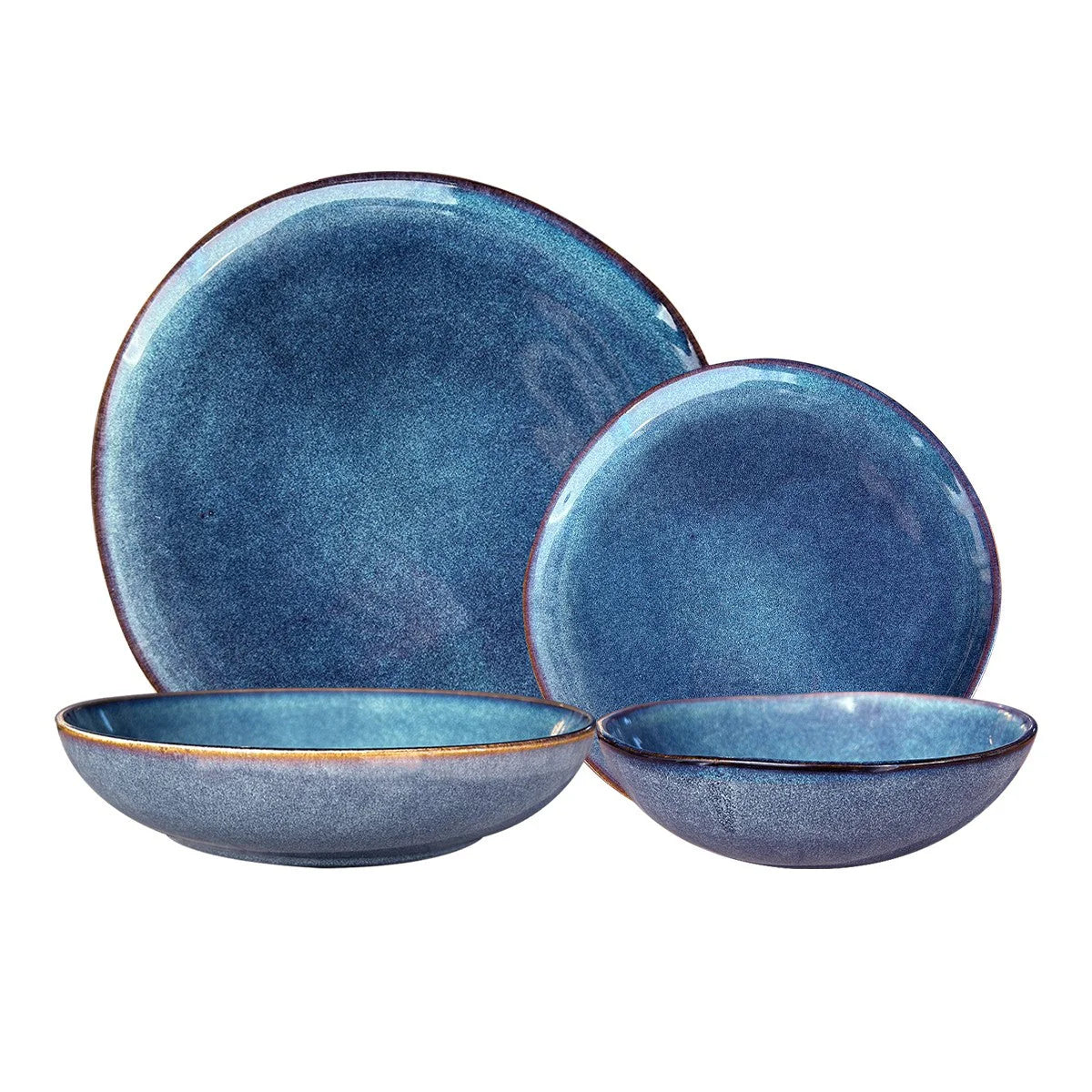 Juego de Vajilla Boreal 24 Piezas Azul